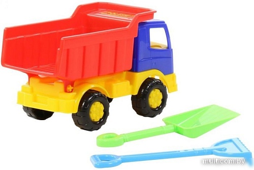 Полесье Тёма автомобиль-самосвал + лопатка + грабли 3307
