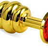 Анальная пробка Lovetoy Rosebud Classic S (Gold) красная RO-GSR04