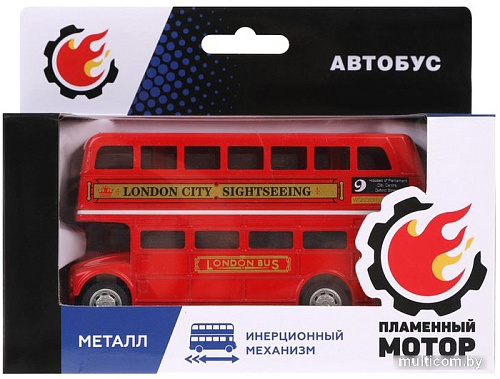 Автобус Пламенный мотор Лондонский двухэтажный 870829