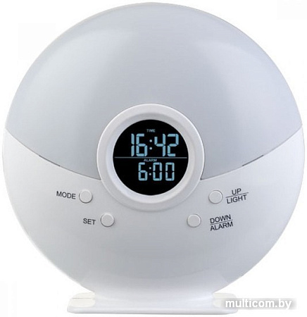 Часы Perfeo Night PF-S523G (белый)