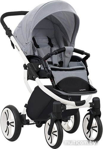 Универсальная коляска BEBETTO Holland (2 в 1, W51, белая рама)