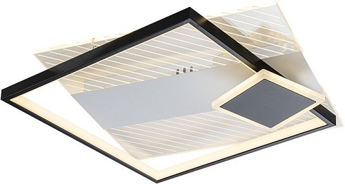 Припотолочная люстра Escada 10226/3LED Square (черный/белый)