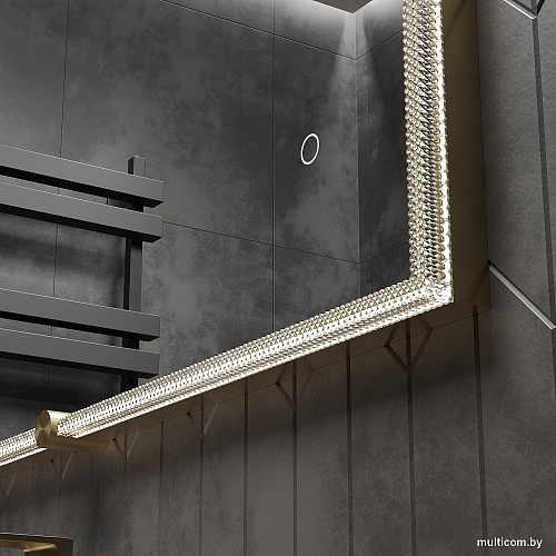 Roxen Зеркало Cler c подсветкой 510010-60 (60x80) в рельефной полимерной раме