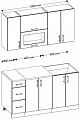 Кухня Senira Вяселка 4/03 1.5м