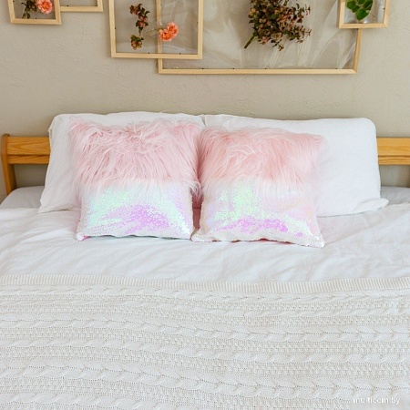 Декоративная подушка Solmax&Home SM06588 (розовый, 2 шт)