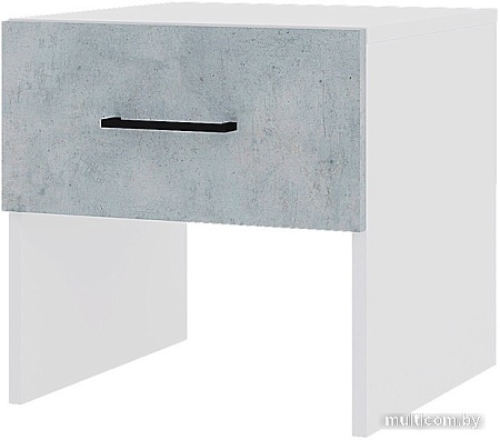 Тумба Горизонт Victor 40x40x41 (белый/бетон)