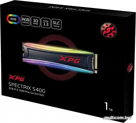 SSD A-Data XPG Spectrix S40G RGB 4TB AS40G-4TT-C