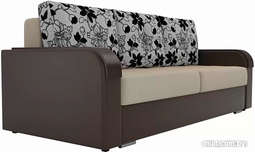 Диван Лига диванов Мейсон 102140 (бежевый/коричневый/серый)