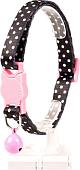 Ошейник Duvo Plus Белые точки 11166/black (черный)