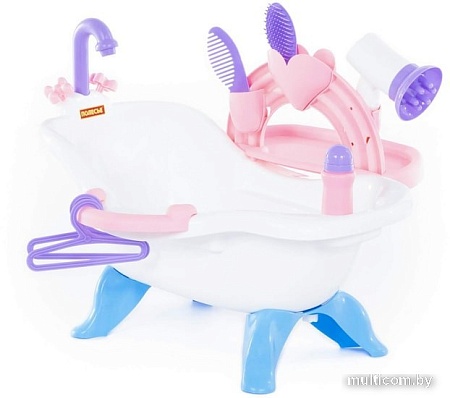 Ванночка для кукол Полесье №3 с аксессуарами 47267 (в пакете)