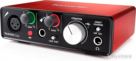 Аудиоинтерфейс Focusrite Scarlett Solo Studio (2-е поколение)
