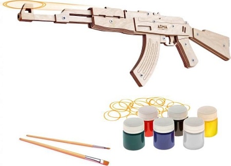 Автомат игрушечный Arma.toys Резинкострел АК-47 AT006COLOR (под покраску)