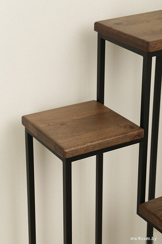 Подставка Stal-Massiv Quadro-D Black (дуб мореный)