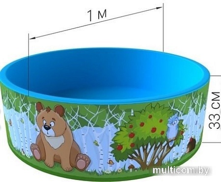 Сухой бассейн Romana Зверята (без шариков) ДМФ-МК-02.52.02