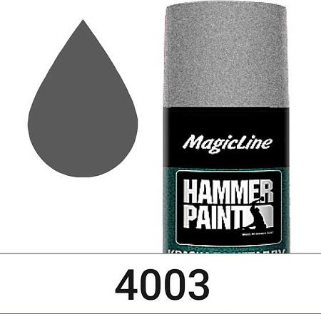 Автомобильная краска MagicLine по металлу (молотковая) серебряный 265 г