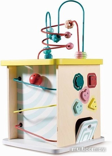 Развивающая игрушка Hape Пастель Куб Лабиринт, головоломки E8503_HP