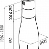 Кухонная вытяжка MAUNFELD Kent 50 (красный)