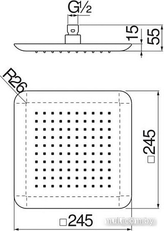 Верхний душ Nobili AD139/122CR