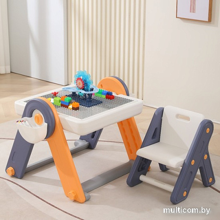 Игровой стол UNIX kids Yellow 4 в 1 PPT4IN1YEL