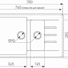 Кухонная мойка Ecoshtein Rechteck 781.5 (серый шелк)