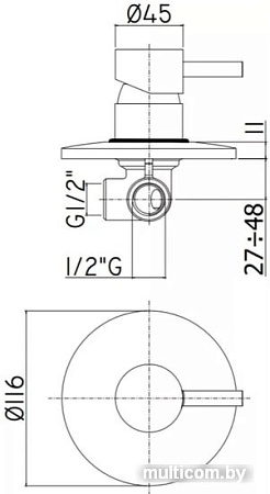 Смеситель Paffoni Light LIG011NO