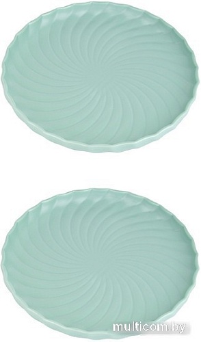 Набор десертных тарелок Nouvelle Fresh Taste. Dark Green 1730271-Н2 (dark green)