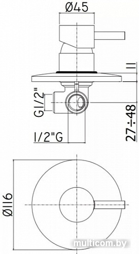 Смеситель Paffoni Light LIG011NO