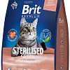 Сухой корм для кошек Brit Premium Cat Sterilized Salmon &amp; Chicken 2 кг