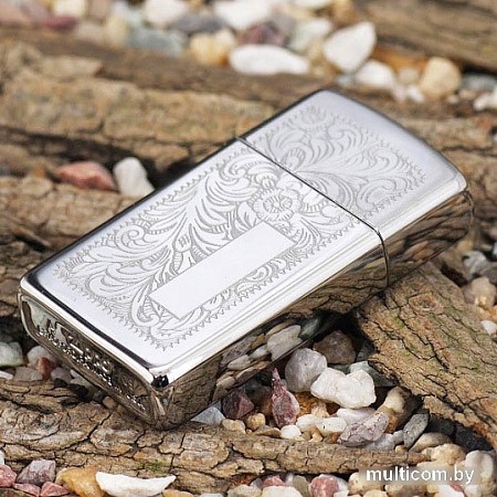 Зажигалка Zippo Slim Venetian 1652 High Polish Chrome
