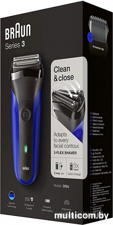 Электробритва Braun Series 3 300s (красный)
