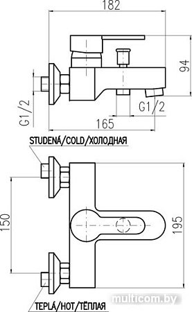 Смеситель Slezak RAV Замбези [ZA054.5]