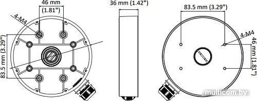 Кронштейн Hikvision DS-1280ZJ-DM55