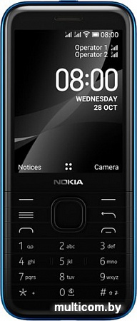 Мобильный телефон Nokia 8000 4G Dual SIM (синий)