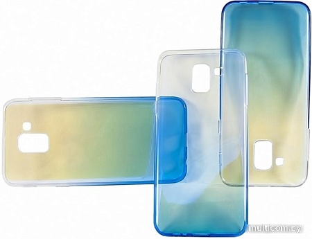 Чехол Case Rainbow для Samsung Galaxy J6 (синий)