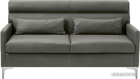Диван Brioli Отто двухместный (экокожа, L21 серый)
