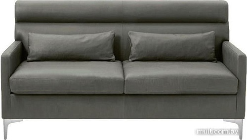 Диван Brioli Отто двухместный (экокожа, L21 серый)