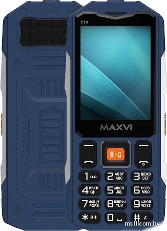 Телефон Maxvi T19 (синий)