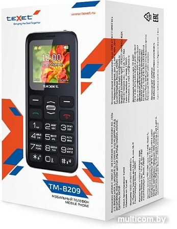Мобильный телефон TeXet TM-B209 (черный)
