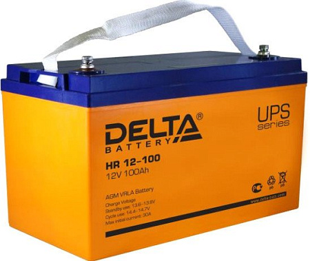 Аккумулятор для ИБП Delta HR 12-100 (12В/100 А·ч)