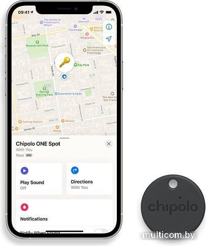 Bluetooth-метка Chipolo ONE Spot (4шт, черный)