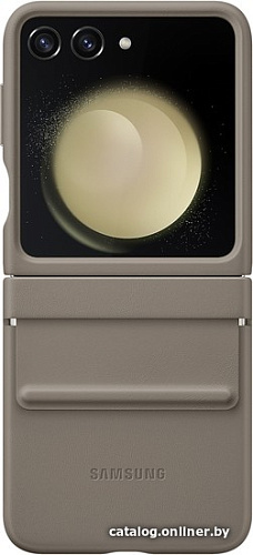 Чехол для телефона Samsung Flap Eco-Leather Case Z Flip5 (серо-коричневый)
