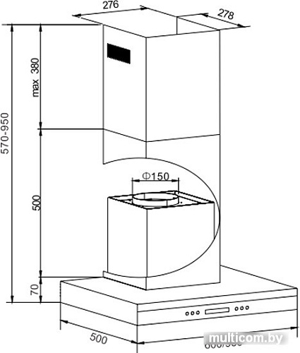Кухонная вытяжка Hansa OKP663TH