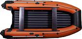 Моторно-гребная лодка KittBoats 390 НДНД (черный/оранжевый)