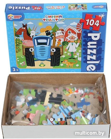 Пазл Умные игры Синий трактор (104 эл)