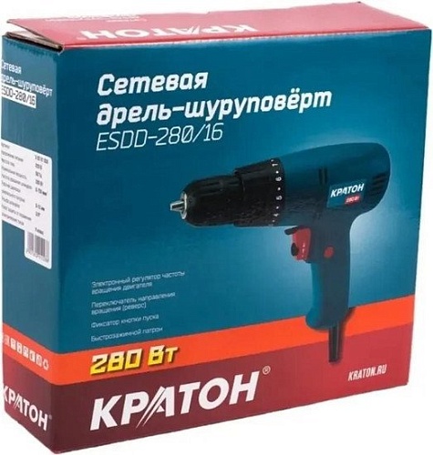 Дрель-шуруповерт Кратон ESDD-280/16 Hobby 30201028