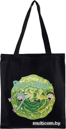 Сумка шоппер Эксмо. Рик и Морти 9785041188092 (черный)