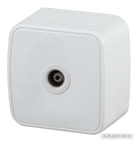 Розетка телевизионная Intro 3-301-01 одинарная (White)