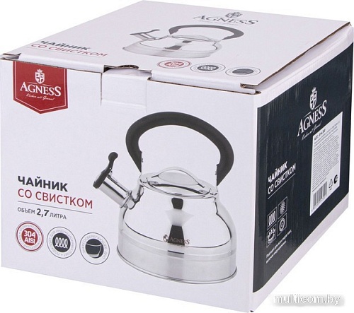 Чайник со свистком Agness 914-300