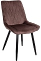 Стул AksHome Nika (коричневый велюр HLR-49/черный)