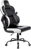 Кресло VMM Game Unit Fabric XD-A-BKWE (черный/белый)